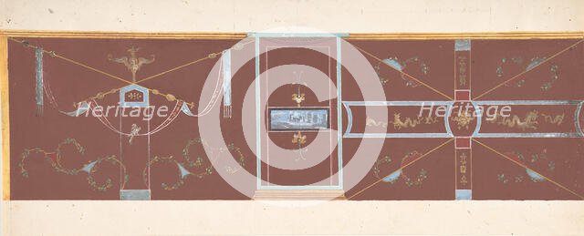 Design for Wall Decoration, . Creator: Pierre Francois Leonard Fontaine.