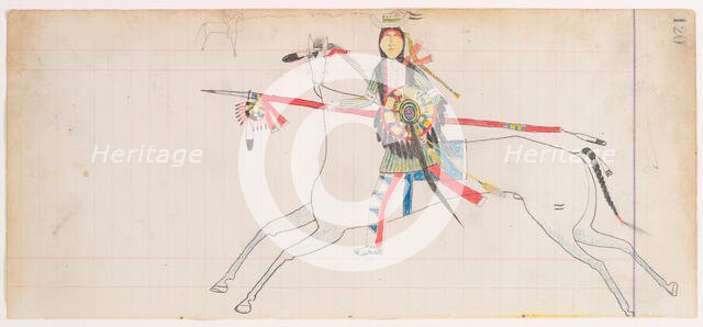 Self-Portrait, ca. 1880. Creator: Attributed to Henderson Ledger Artist A.