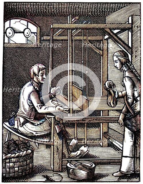 'The Weaver', 16th century, (1870). Creator: Jost Amman.