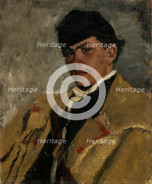 Shepherd in Fur, 1877-1880. Creator: Ladislav Mednyanszky.