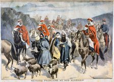 French victory in southern Algeria, 1897. Artist: F Meaulle
