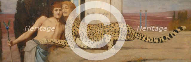 Caresses, 1896. Artist: Khnopff, Fernand (1858-1921)