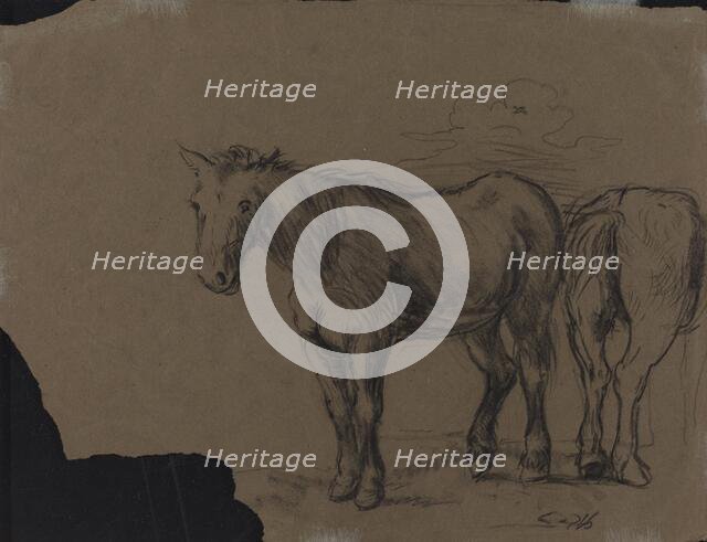 Horses. Creator: Alexandre Gabriel Decamps.