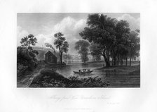 'Albany from Van-Unsselaens Island', New York State, 1855. Artist: Unknown