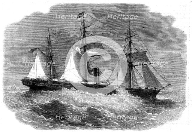 The Peninsular and Oriental Steam Company's new ship Poonah, 1862. Creator: Unknown.