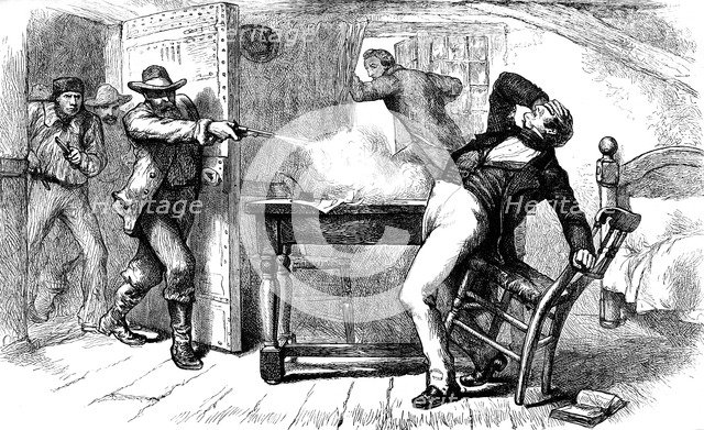 Murder of Joseph and Hyrum Smith, 1844 (c1880). Artist: Unknown