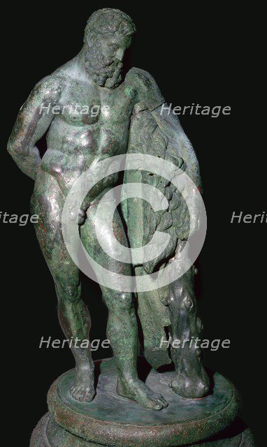Statuette of Hercules resting. Artist: Unknown