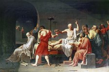  'The Death of Socrates', 4th century BC, (1787). Artist: Jacques-Louis David