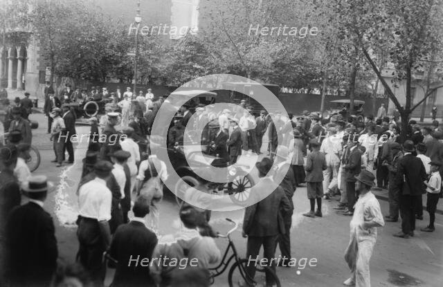 Police auto at 70th & Madison, between c1915 and c1920. Creator: Bain News Service.