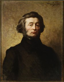 Portrait of the poet Adam Mickiewicz (1798-1855), 1899. Creator: Ciesielski, Wladyslaw (1845-1901).