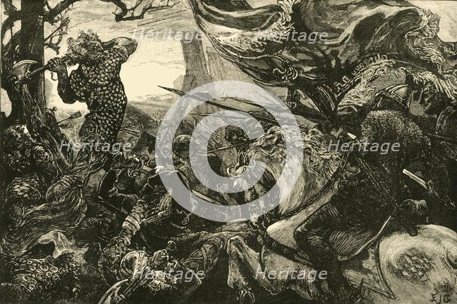 'Harold at the Battle of Hastings', (1066), 1890.   Creator: Unknown.