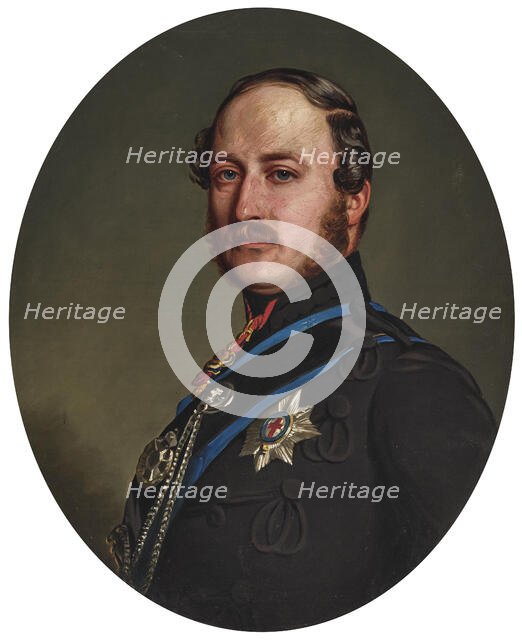 Portrait of Prince Albert of Saxe-Coburg and Gotha (1819-1861). Creator: Winterhalter, Franz Xavier (1805-1873).