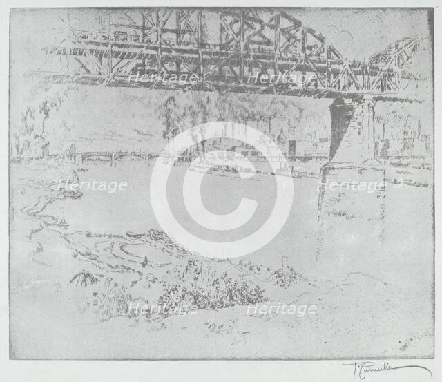 The City Bridge, St. Louis [bottom], in or after 1919. Creator: Joseph Pennell.