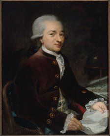 Portrait of a man, dressed to look like Robespierre, 1792. Creator: H Lefevre.