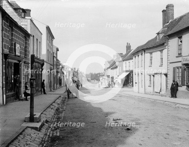 Cricklade High Street, Cricklade, Wiltshire, with some local inhabitants, c1860-c1922.  Artist: Henry Taunt