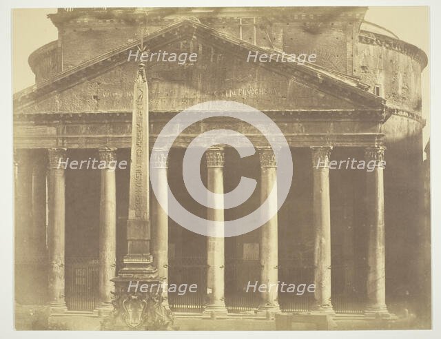 Pantheon, Rome, Italy. c. 1857. Creator: Robert MacPherson.