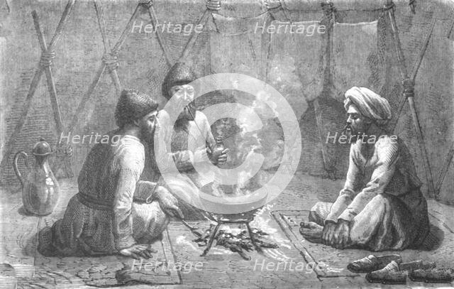 ''Interior of a Turcoman Tent; Notes on Western Turkistan', 1875. Creator: Unknown.