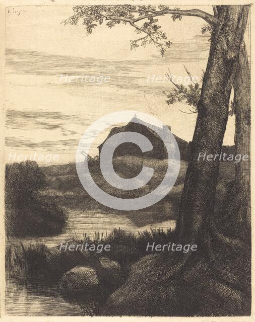 Farm with Large Tree (La ferme au grand arbre). Creator: Alphonse Legros.