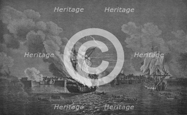 'Cutting-out Affair at Louisbourg', c1760. Artist: Richard Paton.