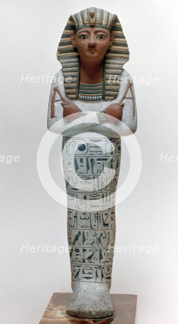 'Shabti figure of Ramesses IV', Egyptian, 20th Dynasty. Artist: Unknown