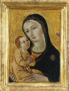 Virgin and Child, 1400s. Creator: Icilio Federico Joni (Italian, 1866-1946), possibly by ; Sano di Pietro (Italian, 1406-1481), workshop of.