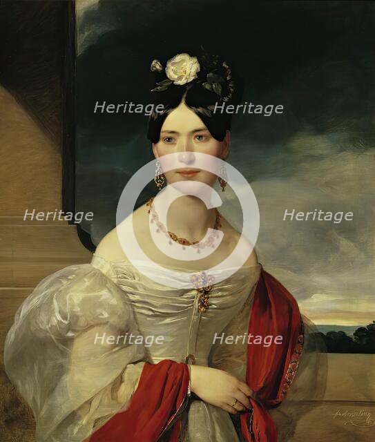 Marie Freiin Vesque von Püttlingen, 1832. Creator: Friedrich von Amerling.