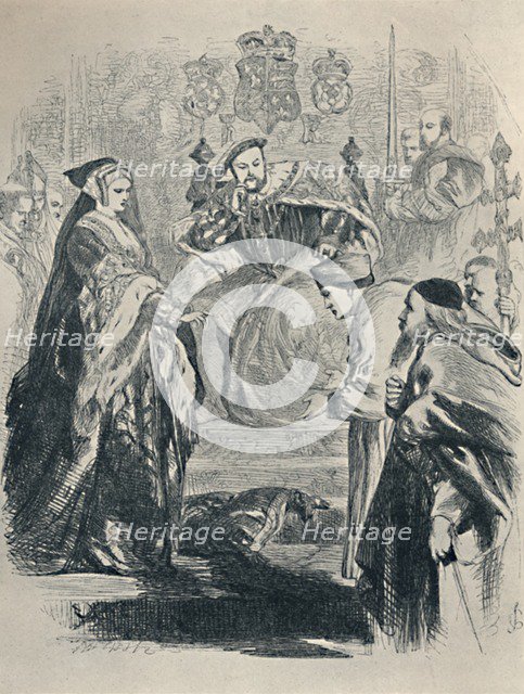 Queen Catherine: Lord Cardinal, -To You I Speak.., c1890, (1923) Artist: Sir John Gilbert.