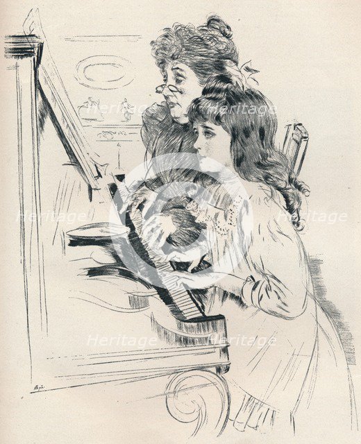 'Ellen Et Sa Grandmere', c1897. Artist: Paul Helleu.