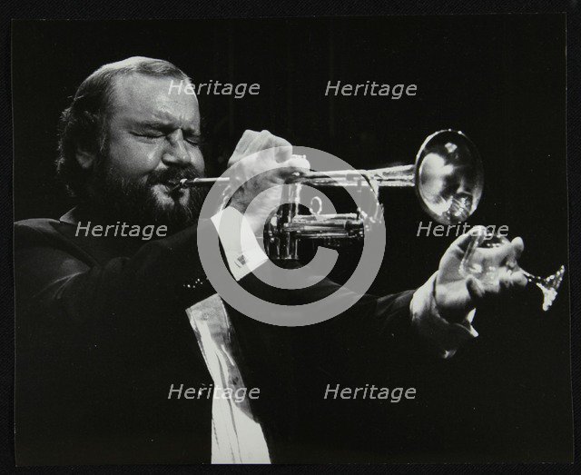 Trumpeter Keith Smith, Stevenage, Hertfordshire, 1984. Artist: Denis Williams