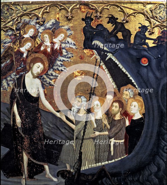 Altarpiece of the Holy Sepulchre. Table of the Descent into Limbo. Tempera on wood, 1361, from th…