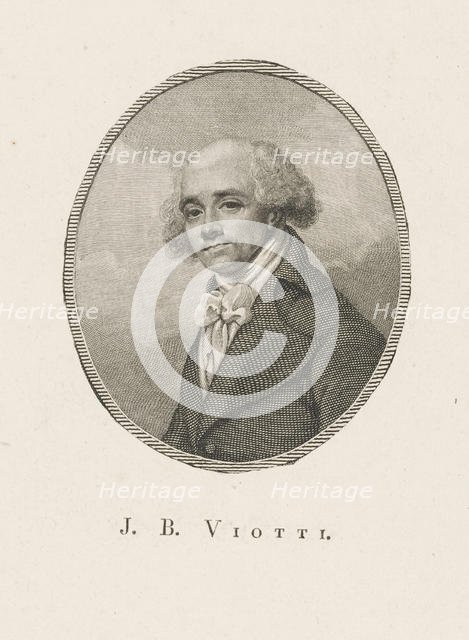 Portrait of the composer Giovanni Battista Viotti (1755-1824), c. 1800. Creator: Anonymous.