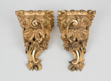 Pair of Brackets, England, 1740/50. Creator: Unknown.