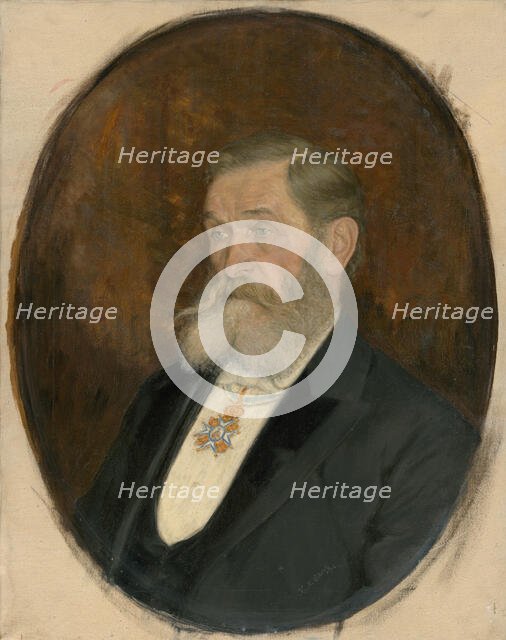 Portrait of S. H. Vajanský, 1912. Creator: Karol Miloslav Lehotský.