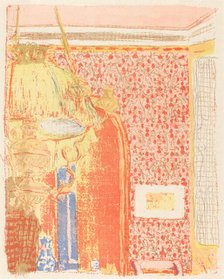 Interior with Pink Wallpaper III (Interieur aux tentures roses III), c. 1896 (published 1899). Creator: Edouard Vuillard.