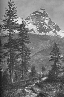 'The Matterhorn From the Italian Side, Forest of Brueil', 1917. Artist: Donald McLeish.