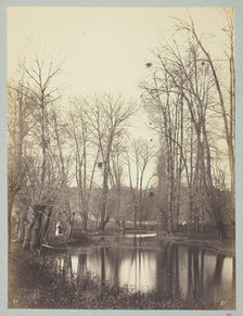 Etang et Fermiere (Pool and Farmer's Wife), c. 1865. Creator: Constant Alexandre Famin.