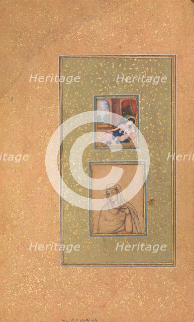 Album Page with Two Christian Subjects, late 16th century. Creator: Unknown.