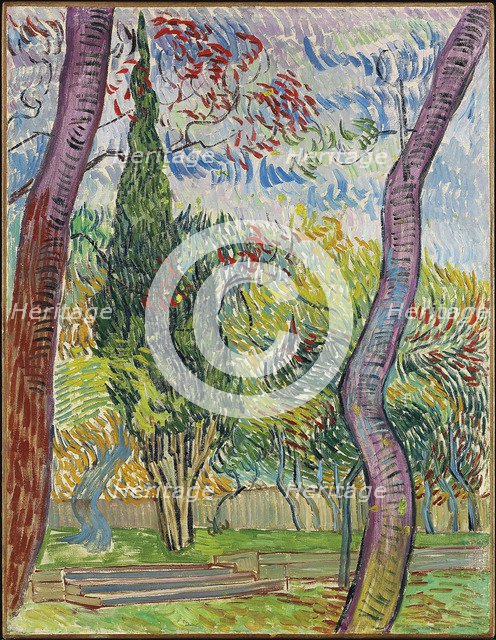 Parc de l'hôpital Saint-Paul, 1889. Artist: Gogh, Vincent, van (1853-1890)