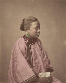 Fille de Shanghai, 1870s. Creator: Baron Raimund von Stillfried.