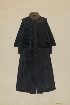 Overcoat, T. Jefferson's, c. 1936. Creator: Syrena Swanson.