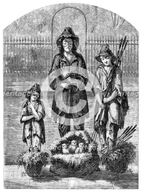 A Sketch in the Streets of London, 1858. Creator: Unknown.