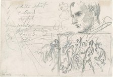 Napoleonic Head and Judgment of Paris [verso], c. 1871-1872. Creator: John Singer Sargent.