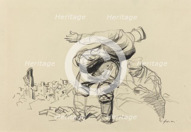 The Empire Destroys, The Republic Pays, probably 1918. Creator: Jean Louis Forain.