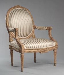 Armchair (Fauteuil), c. 1765. Creator: Jean-Baptiste II Tilliard (French, 1797).