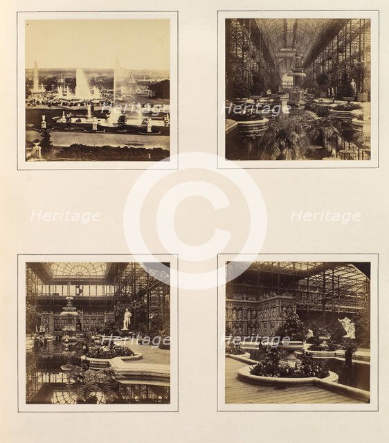 [View of Fountains; Nave Looking North; Screen of the Kings and Queens of England], ca. 1859. Creator: Attributed to Philip Henry Delamotte.