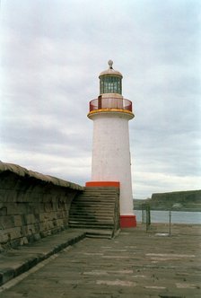 Lighthouse at Whitehaven, Cumbria, 1999. Artist: P Williams
