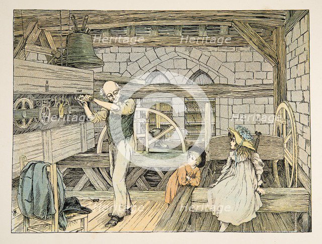 The Clockwinder,  from Four and Twenty Toilers, pub. 1900 (colour lithograph)