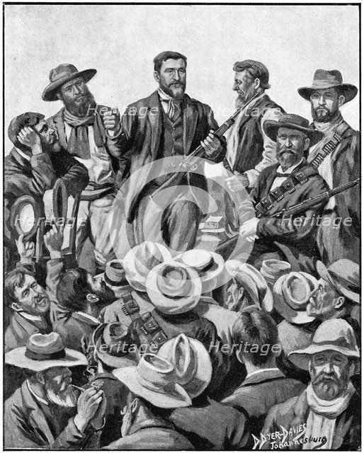 Christiaan De Wet, Afrikaner soldier, politician and big game hunter, c1899. Artist: Unknown