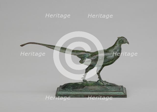 Pheasant, Head to Right, model n.d., cast c. 1845/1874. Creator: Antoine-Louis Barye.