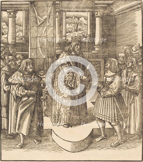 The Old White King Sending His Messengers to Portugal, 1514/1516. Creator: Leonhard Beck.